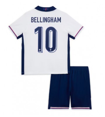England Jude Bellingham #10 Hemmakläder Barn EM 2024 Kortärmad (+ Korta byxor)
